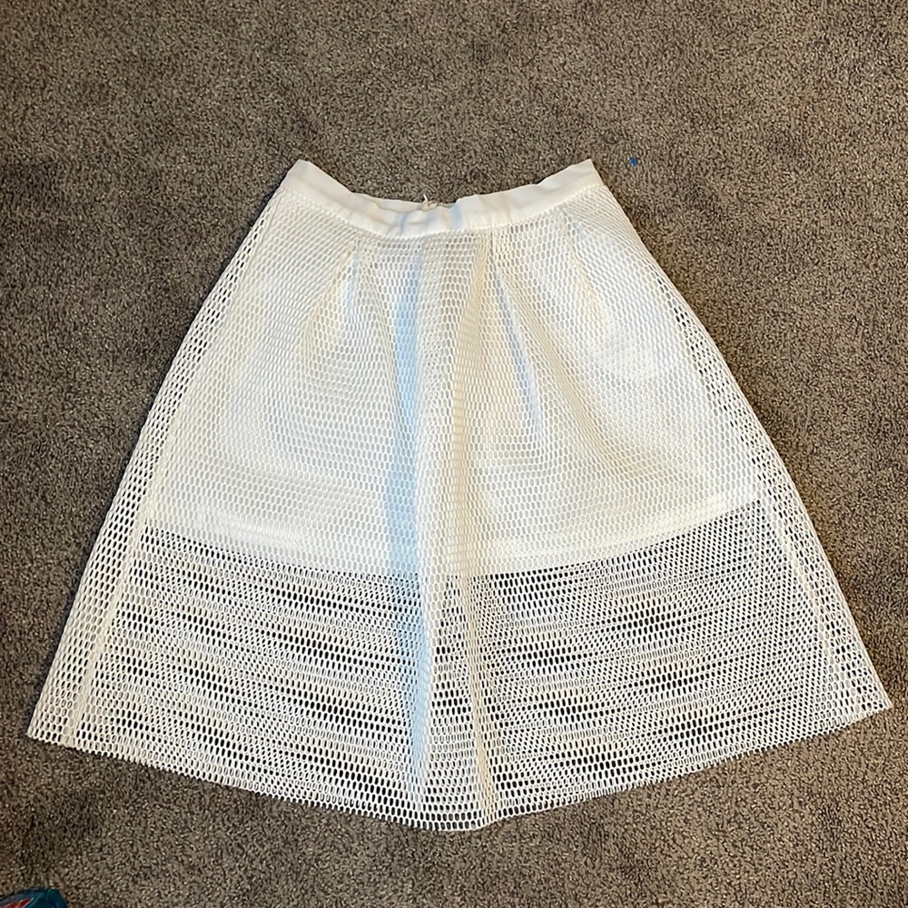 Oxford Fabric Accordion Skirt